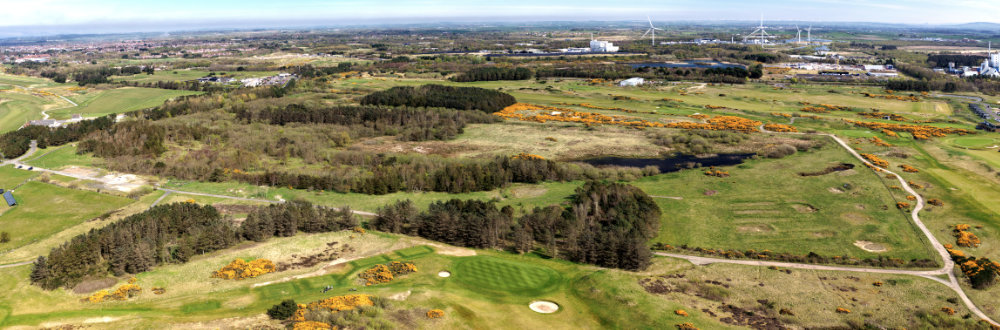 Gailes Marsh, Irvine, North Ayrshire, aerial photograph