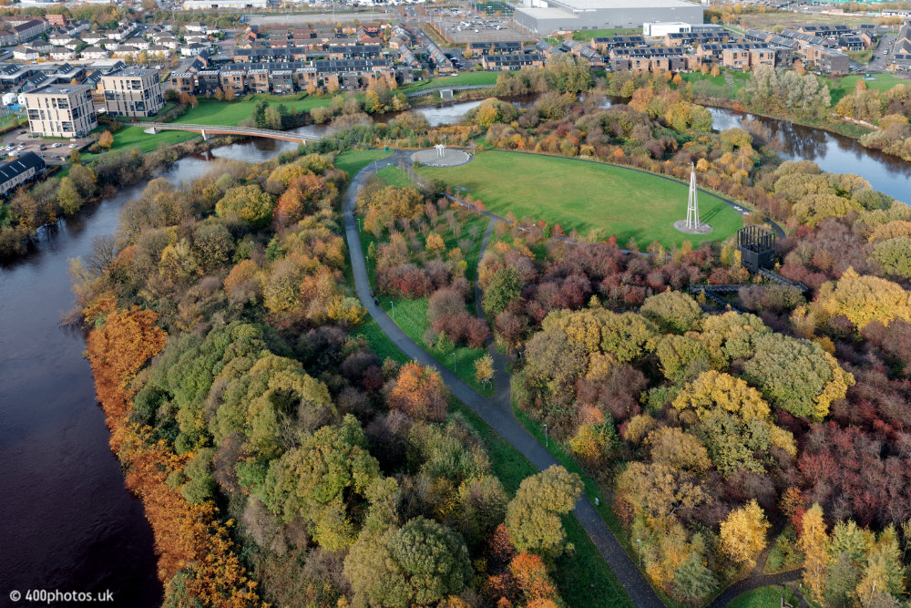 Cuningar Loop, Glasgow, aerial photograph