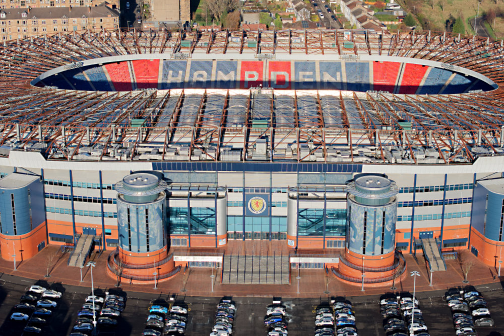 Hampden Park, Glasgow, aerial photograph