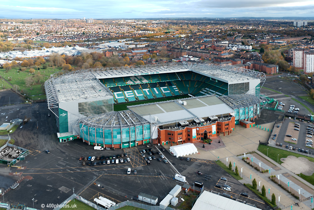 Parkhead, Glasgow Celtic F.C., aerial photograph