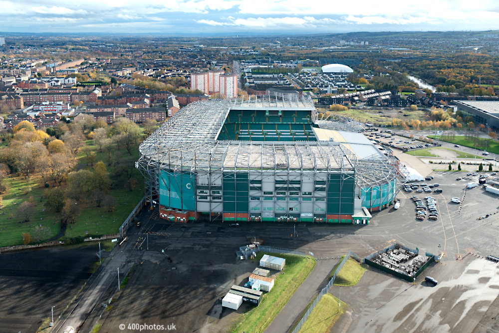 Parkhead, Glasgow Celtic F.C., aerial photograph