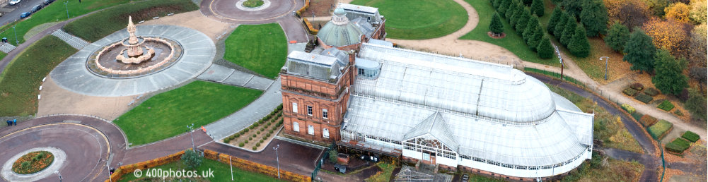 People's Palace, Glasgow Green, aerial photograph