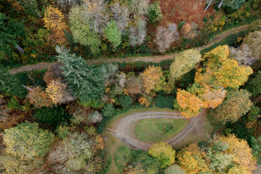 Glenbranter, Argyll & Bute, aerial photograph
