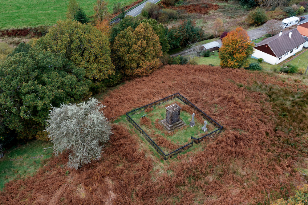 Glenbranter, Argyll & Bute, aerial photograph