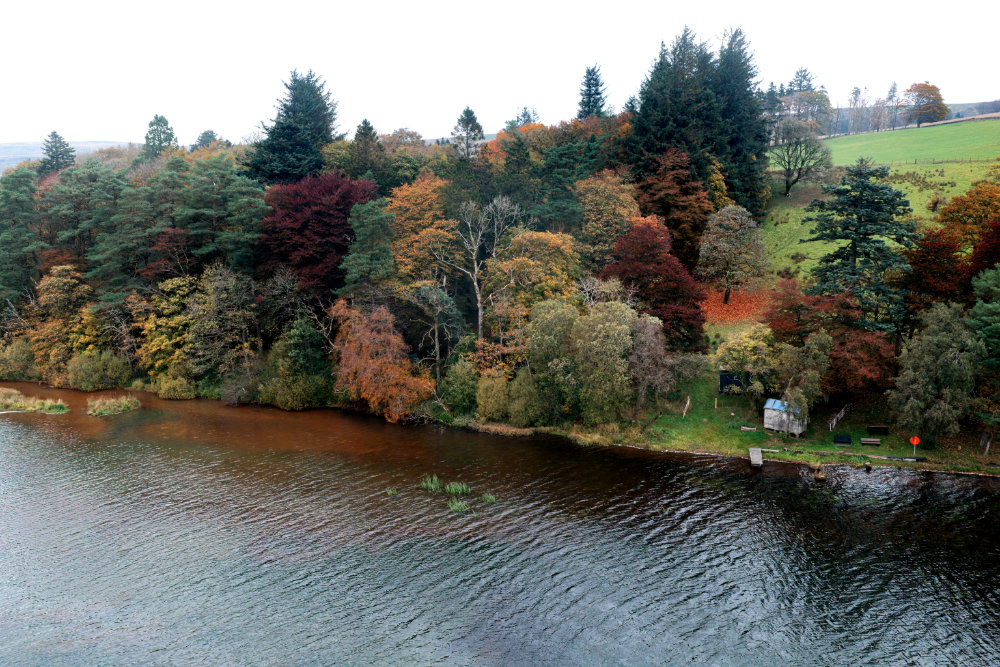 River Ayr Way, start at Glenbuck Loch, aerial photograph