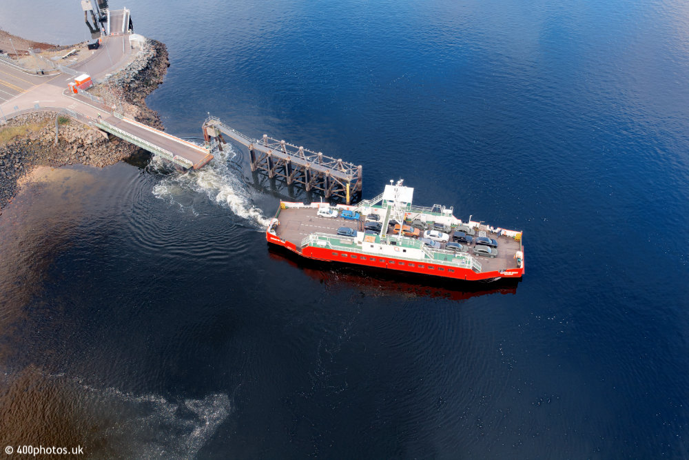 Gourock Ferry Terminal, McInroy's Point, Inverclyde, aerial photograph