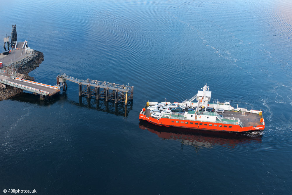 Gourock Ferry Terminal, McInroy's Point, Inverclyde, aerial photograph