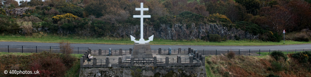 Free French Monument, Lyle Hill, Gourock, aerial photograph