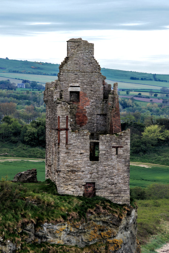 Greenan Castle, Doonfoot, Ayr, aerial photograph