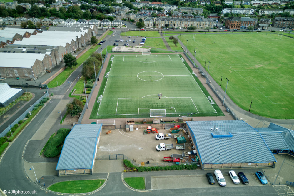 Battery Park, Greenock, Inverclyde, aerial photograph