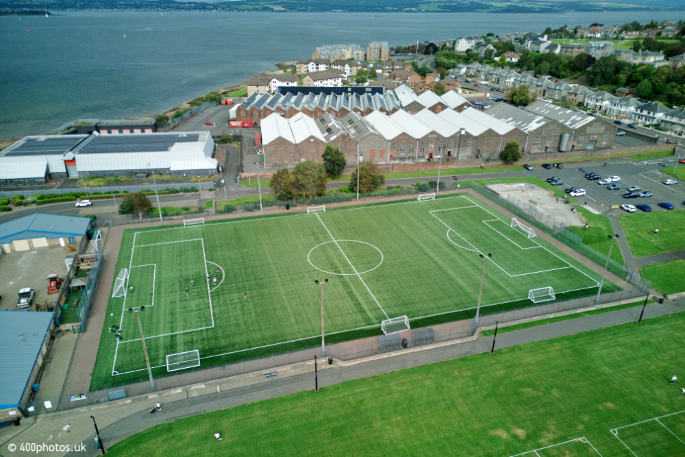 Battery Park, Greenock, Inverclyde, aerial photograph