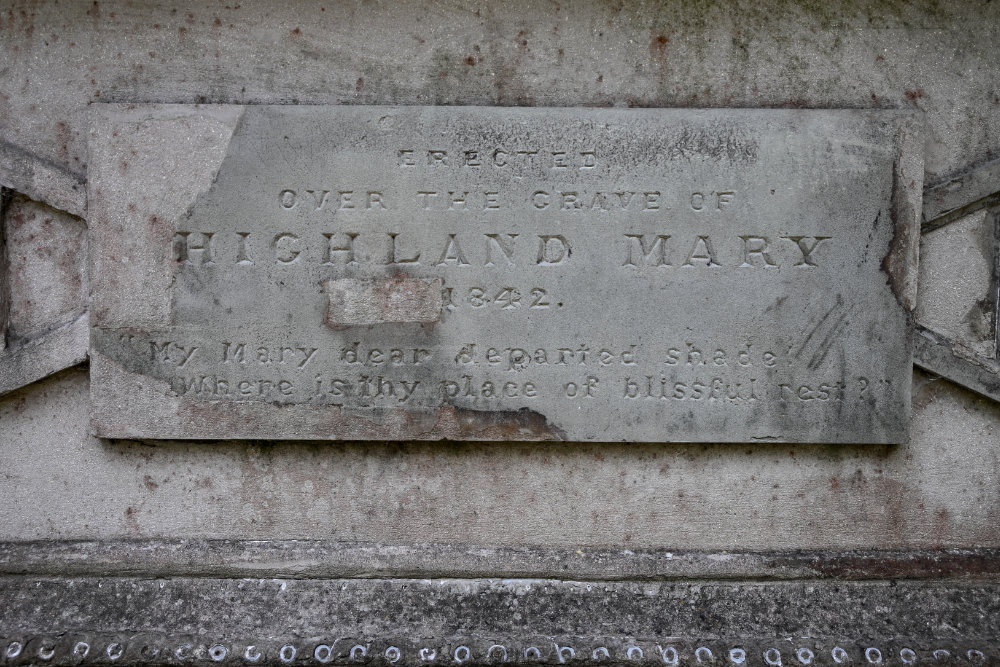 Highland Mary Memorial, Greenock, licensable photograph