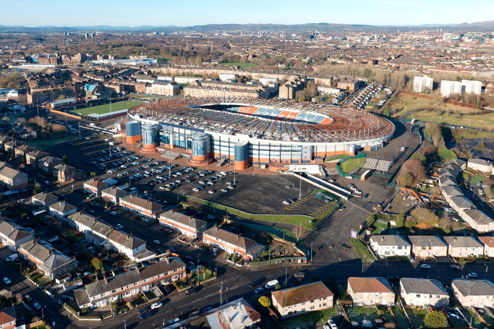 Hampden Park, Glasgow, aerial photograph