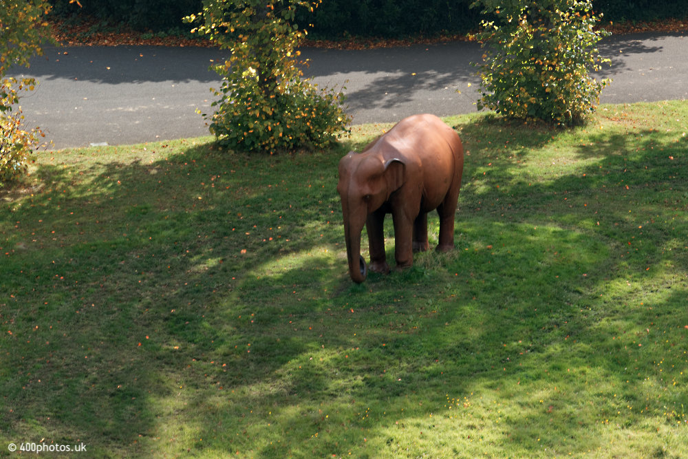 House for an Art Lover, Bellahouston Park, Glasgow, aerial photograph