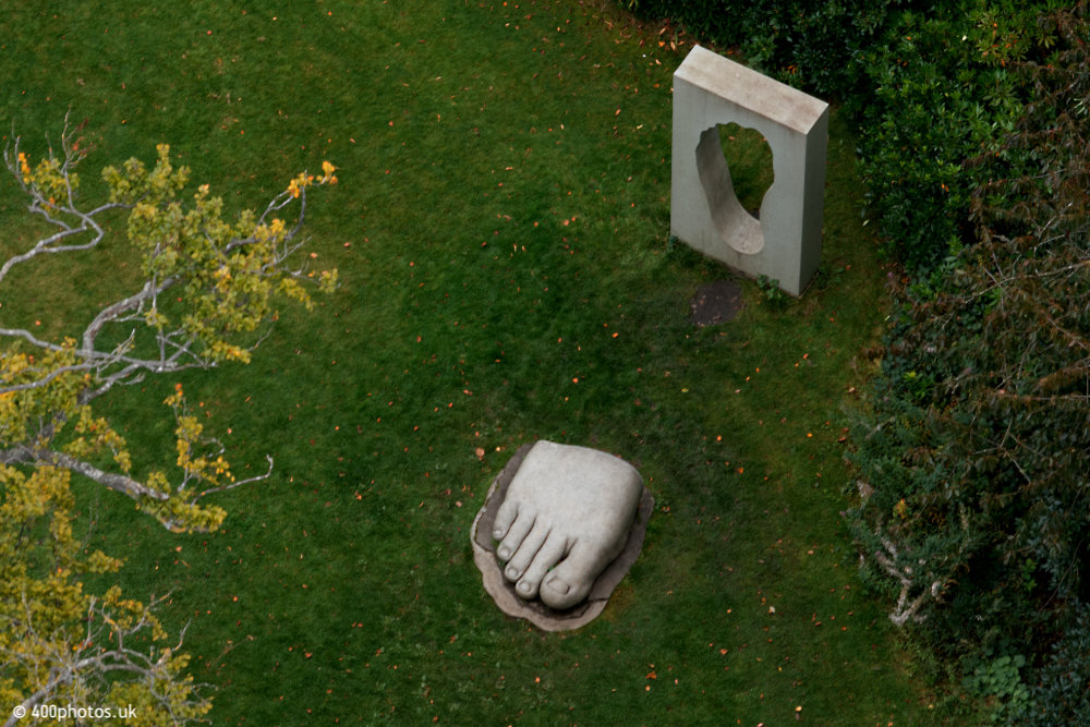 House for an Art Lover, Bellahouston Park, Glasgow, aerial photograph