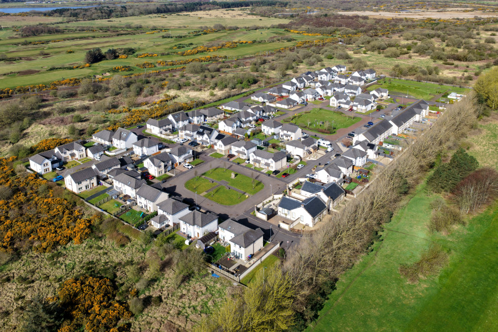 Irvine Ravenspark estate, Irvine, aerial photograph