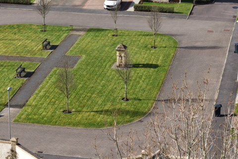Irvine Ravenspark estate, Irvine, aerial photograph