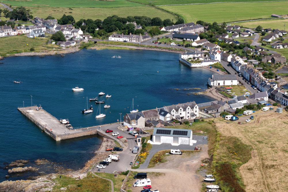 Isle of Whithorn, Dumfries and Galloway, licensable aerial photograph