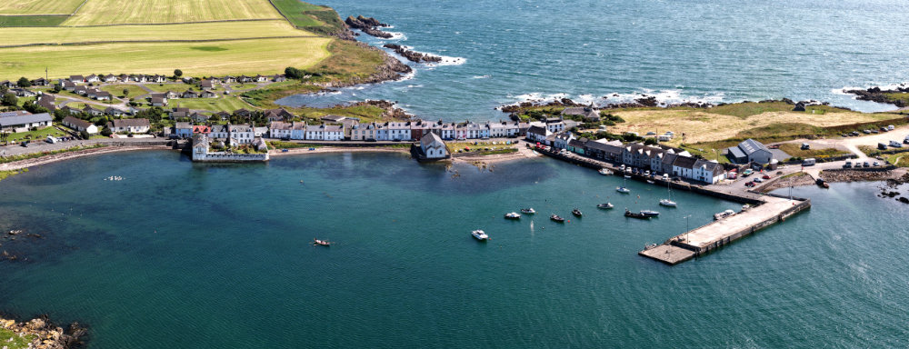 Isle of Whithorn, Dumfries and Galloway, licensable aerial photograph
