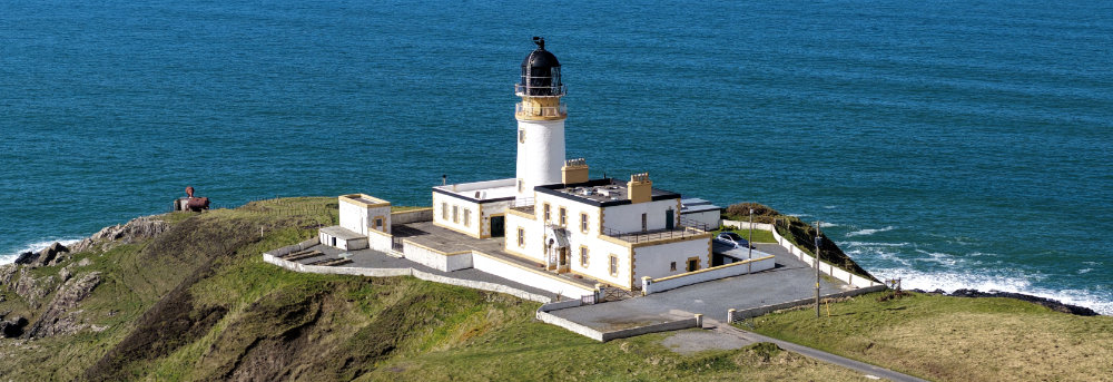 Kilantringan Lighthouse, Galloway, aerial photograph