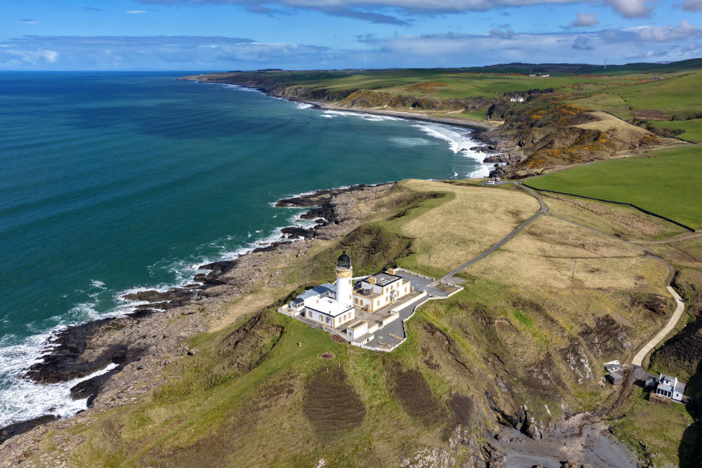 Kilantringan Lighthouse, Galloway, aerial photograph