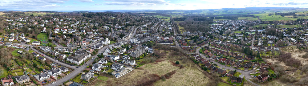 Kilmacolm, Renfrewshire, aerial photograph