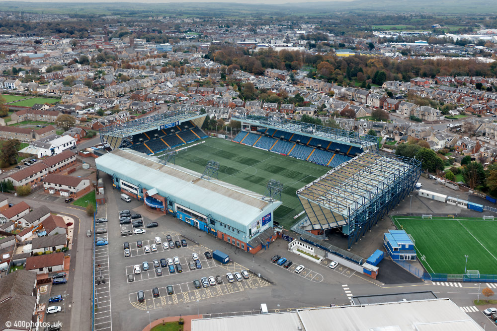 Rugby Park, Kilmarnock, aerial photograph
