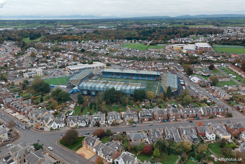 Rugby Park, Kilmarnock, aerial photograph