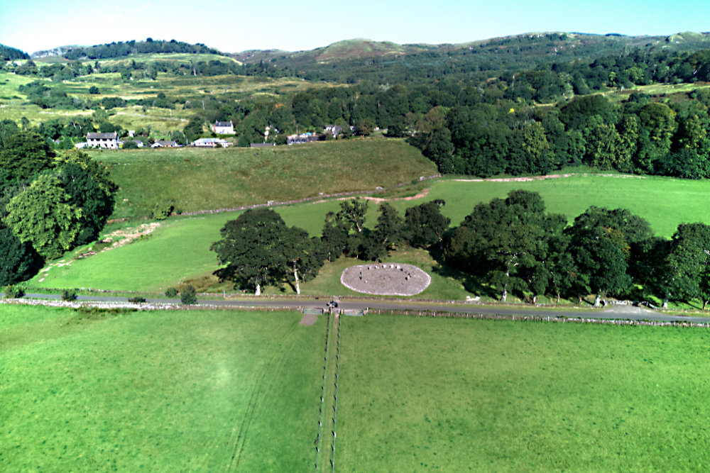 Kilmartin, Argyll, Standng Stones, Museum, aerial photograph