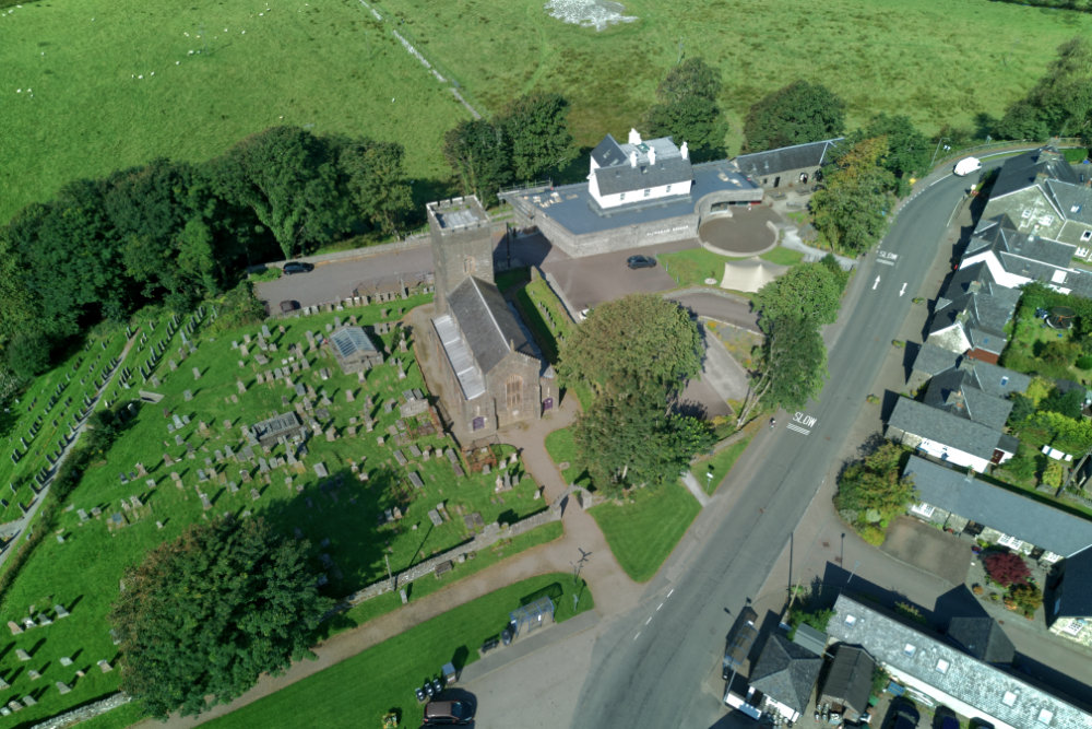 Kilmartin, Argyll, Standng Stones, Museum, aerial photograph