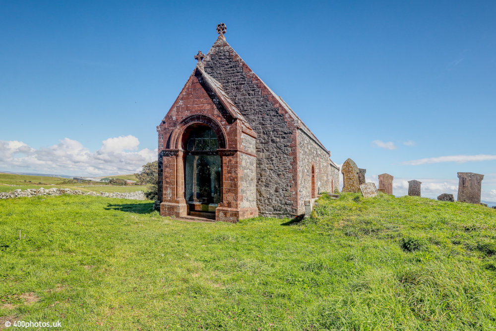 Kirkmadrine Church, Galloway, aerial photograph