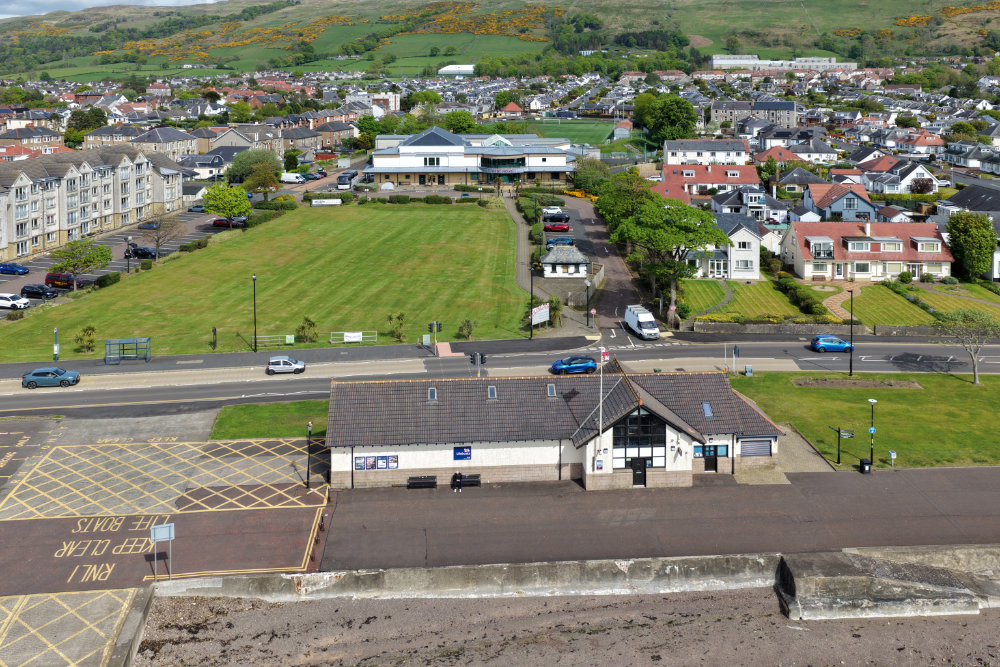 RNLI, Largs, Ayrshire, aerial photograph
