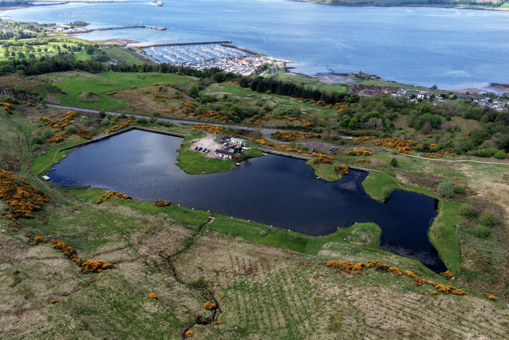 Haylie viewpoint, Largs, Ayrshire, aerial photograph