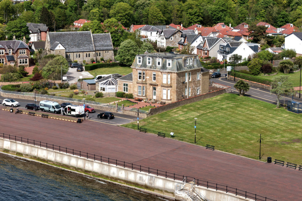 Largs  Wartime Hotels, Largs, North Ayrshire, aerial photograph