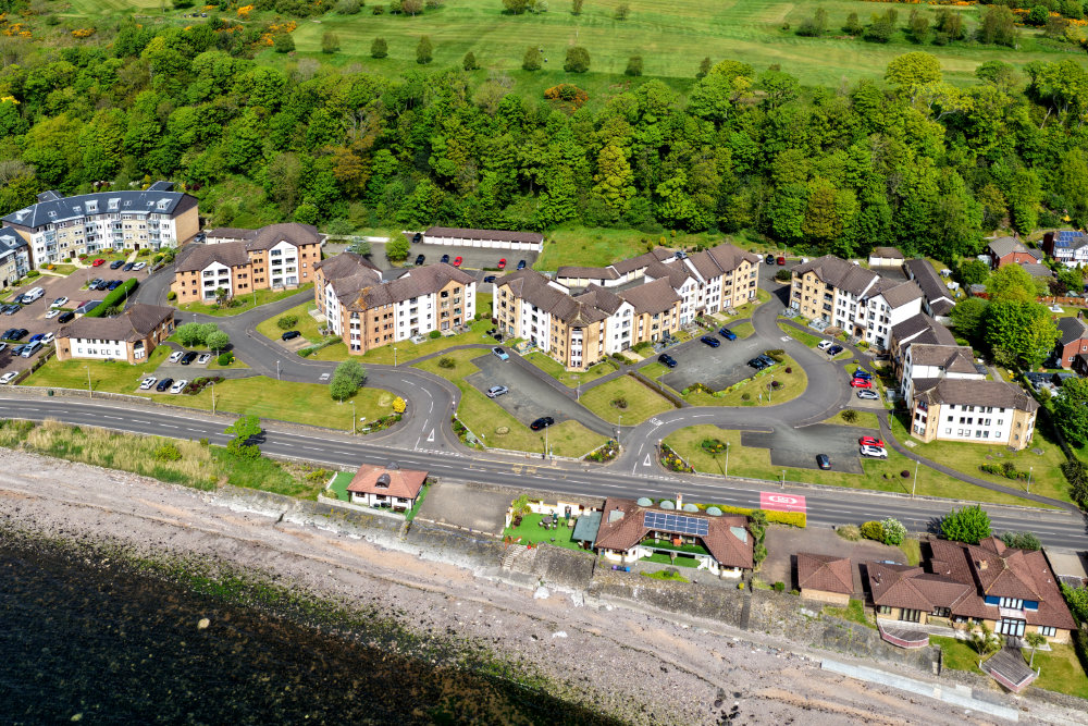 Largs  Wartime Hotels, Largs, North Ayrshire, aerial photograph
