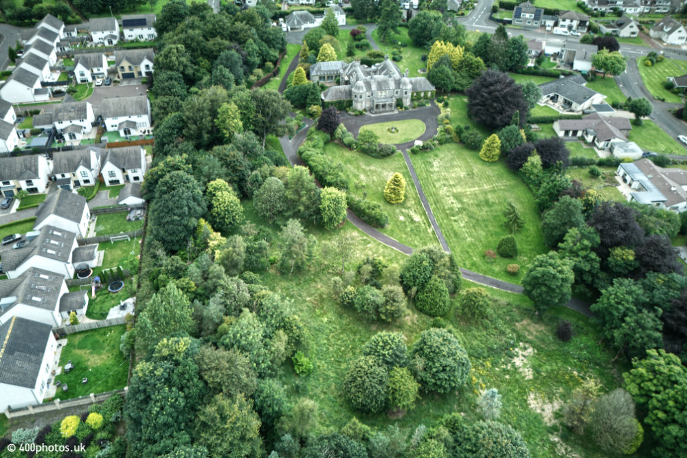 Lauder Ha', Strathaven, Lanarkshire, aerial photograph