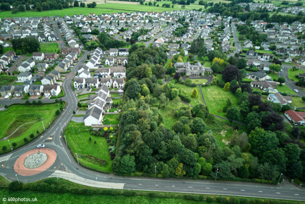 Lauder Ha', Strathaven, Lanarkshire, aerial photograph
