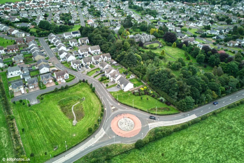 Lauder Ha', Strathaven, Lanarkshire, aerial photograph