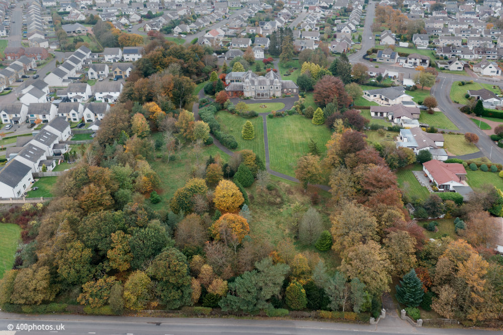 Lauder Ha', Strathaven, Lanarkshire, aerial photograph
