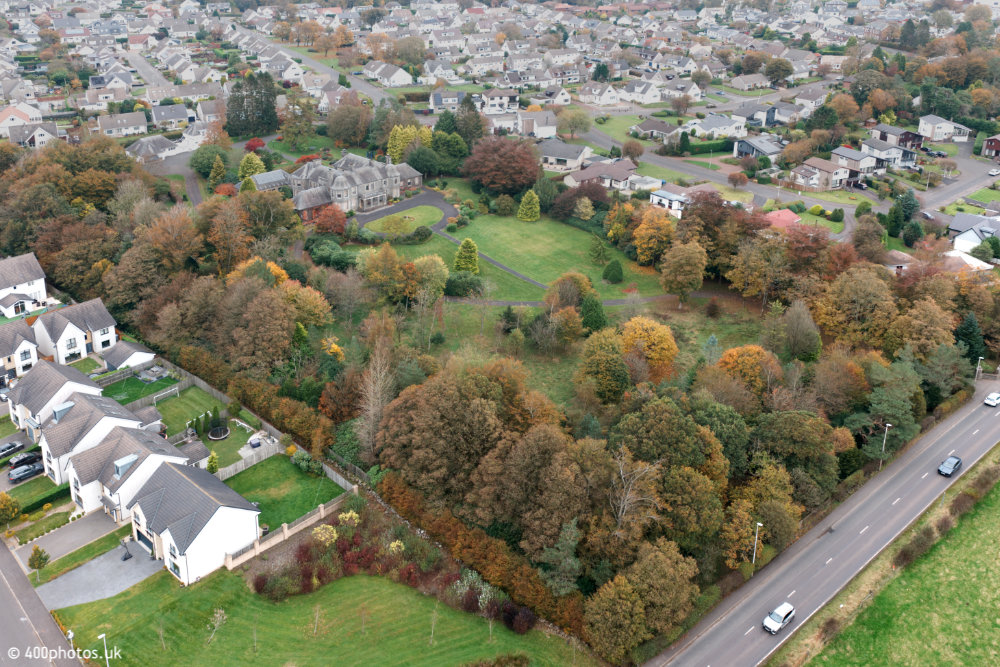 Lauder Ha', Strathaven, Lanarkshire, aerial photograph
