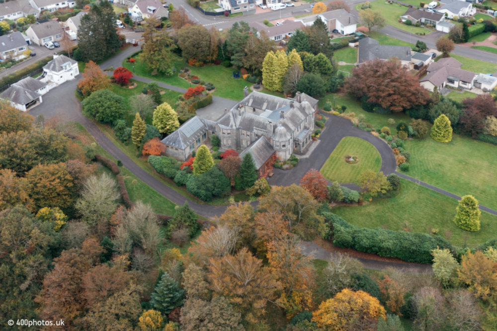 Lauder Ha', Strathaven, Lanarkshire, aerial photograph