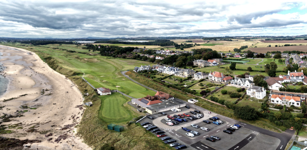Lundin Links Golf Club, Fife, licensable aerial photographs