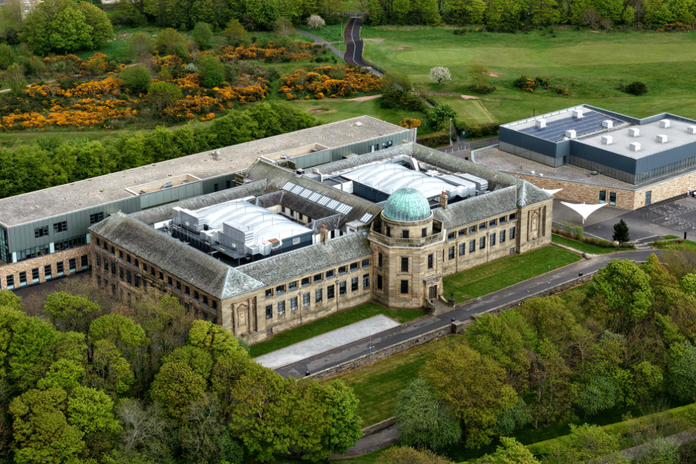 Marr College_Troon, Ayrshire, licensable aerial photograph