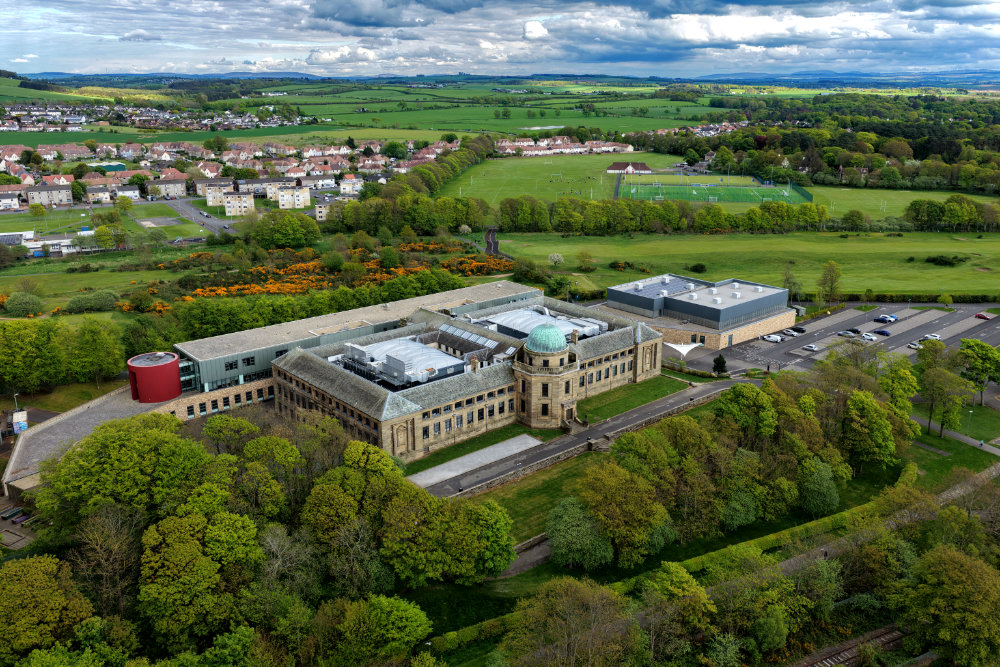 Marr College_Troon, Ayrshire, licensable aerial photograph