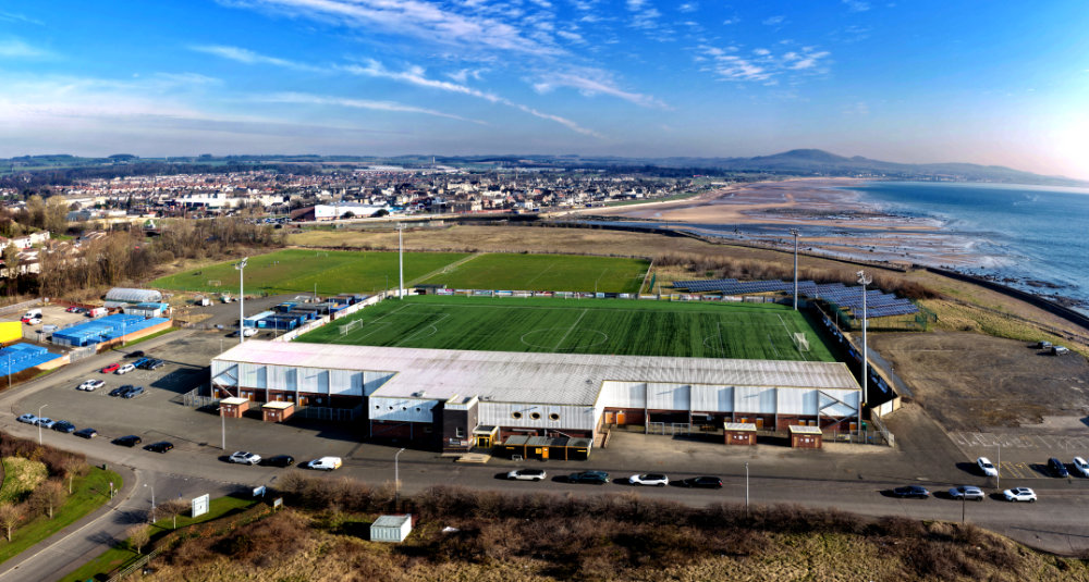 Bayview Stadium, Methil, Fife, aerial photograph