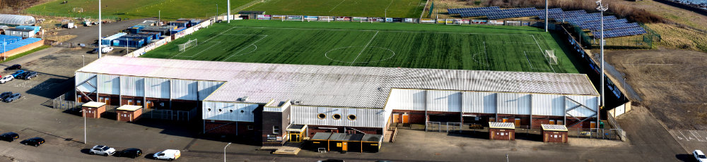 Bayview Stadium, Methil, Fife, aerial photograph