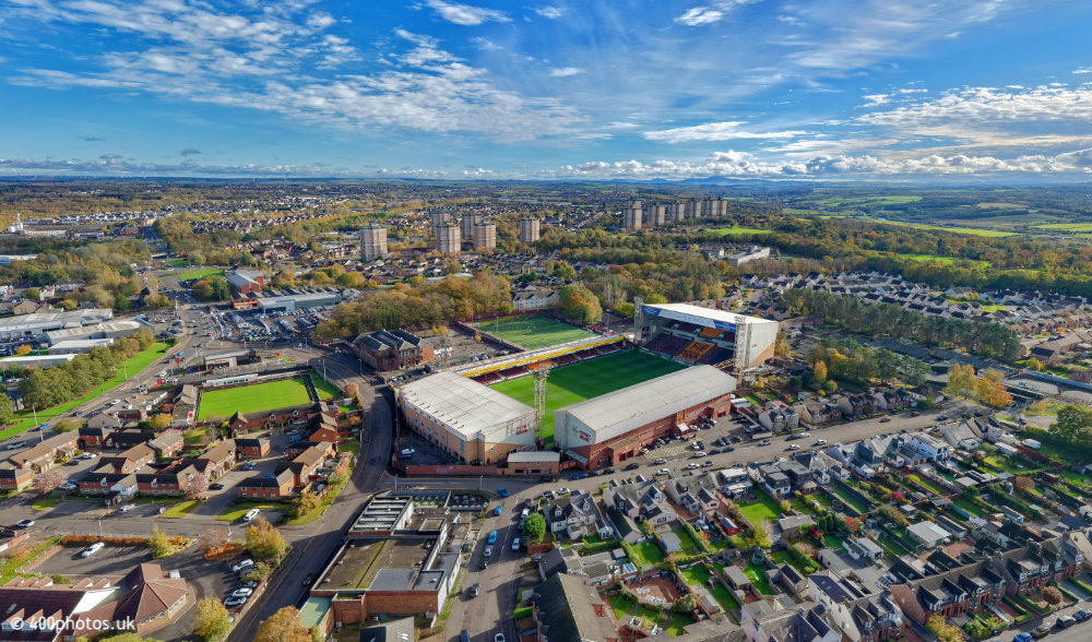 Motherwell, Fir Park, aerial photograph