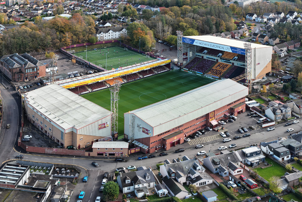 Motherwell, Fir Park, aerial photograph