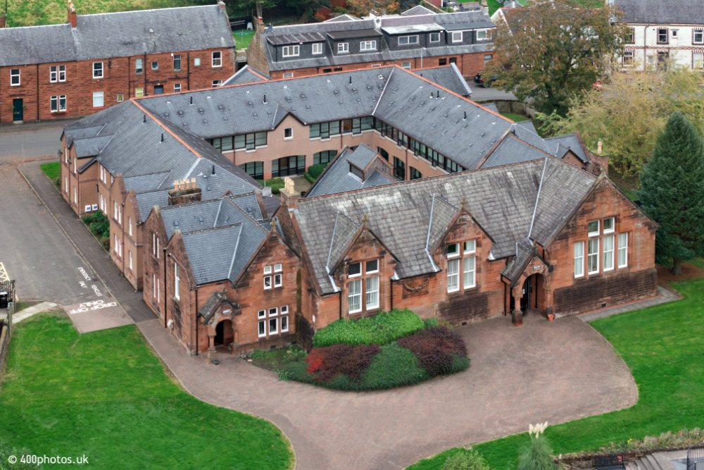 Newmilns, East Ayrshire, aerial photograph