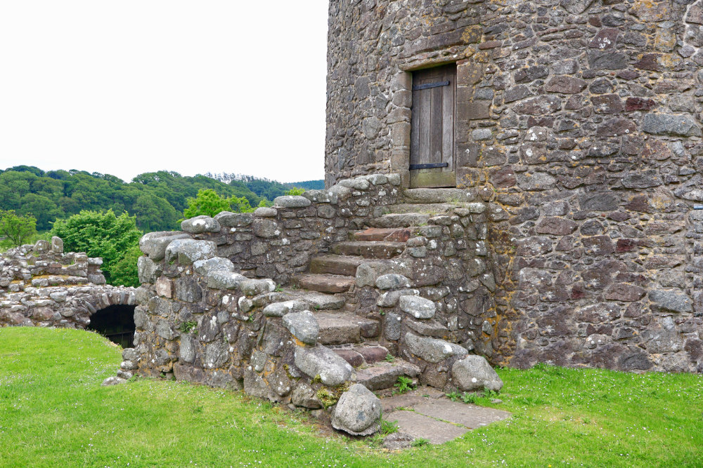 Orchardton Tower, Castle Douglas, Dumfries and Galloway, licensable aerial photograph